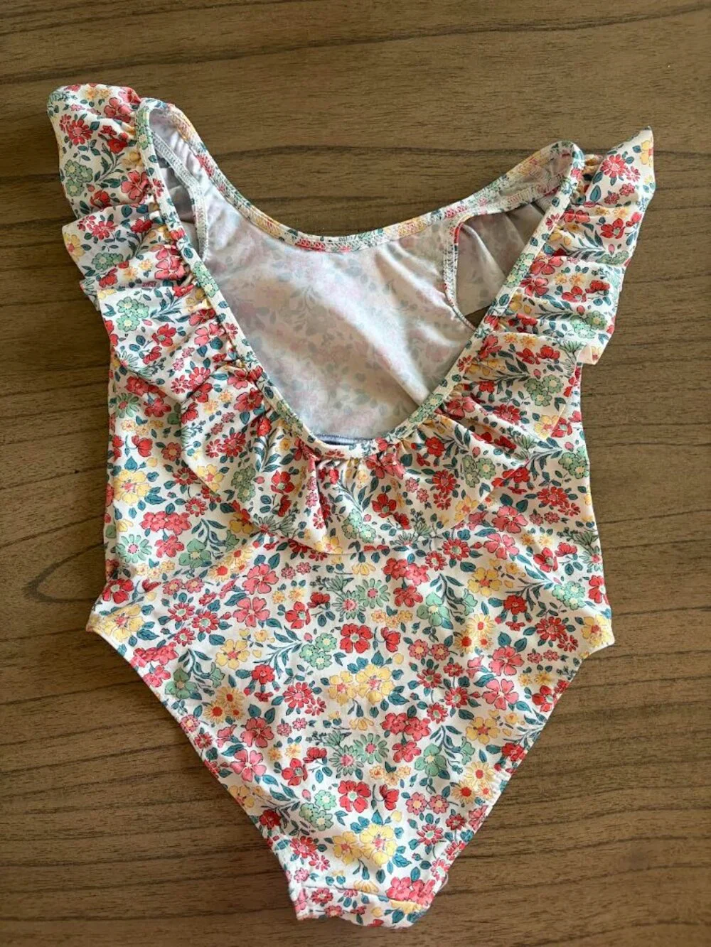 Tartine et Chocolat Floral Liberty of London Print Toddler Girl's Swimsuit 3T